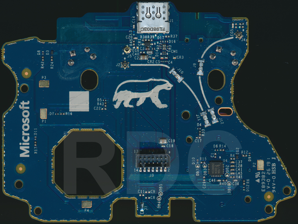 XB1 Controller PCB Scans Traces And Info 1797 Elite Series 2